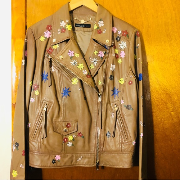 ⭐️⭐️Gorgeous BNWOT Vintage Marc Cain Leather Jacket⭐️⭐️